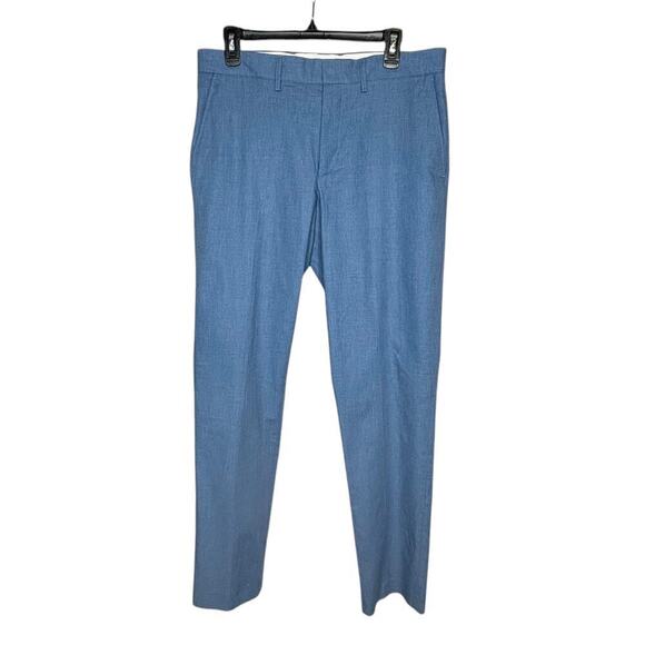J by J. Crew Men's Tapered Blue 100% Cotton Lightweight Summer Pants Size 32x34 - Picture 1 of 10